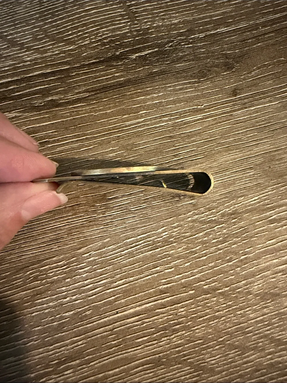 Skoal Vintage Brass Money Clip Measures 2.25” x 1.25” Excellent Cond Collectible